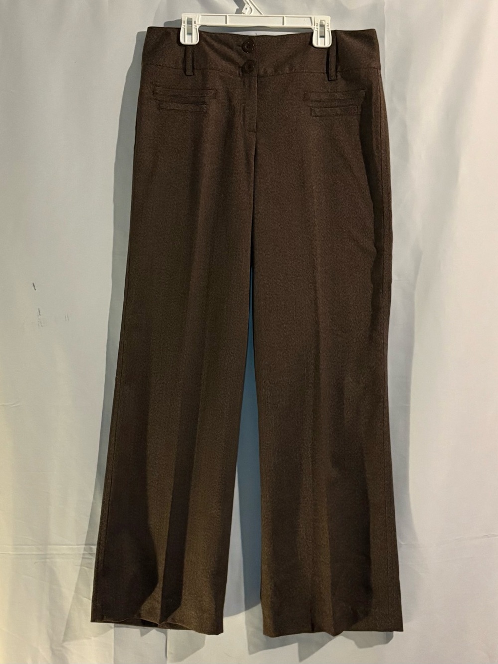 Larry Levine Women's Straight-Leg Trousers in Brown